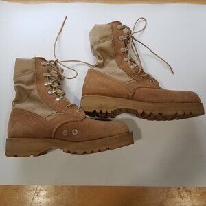 Altama 5200 US Military Tan Suede Desert Combat Boots Vibram Sole 5.5 W